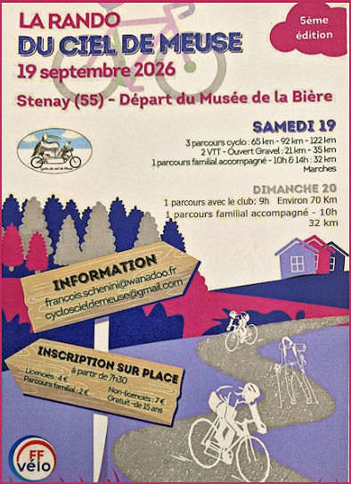 La rando du Ciel de Meuse le 19 septembre, départ du Musée de la bière